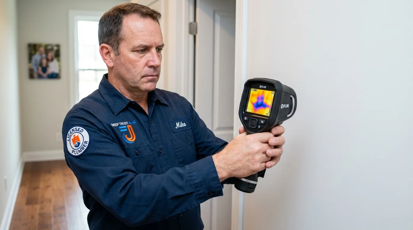 Thermal imaging leak detection by Johns Plumbing LLC in Madill